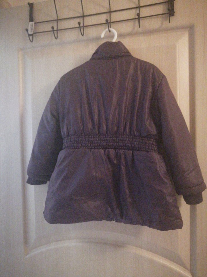 Kemerli Kahverengi Kız Çocuk Kaban - Görsel 4