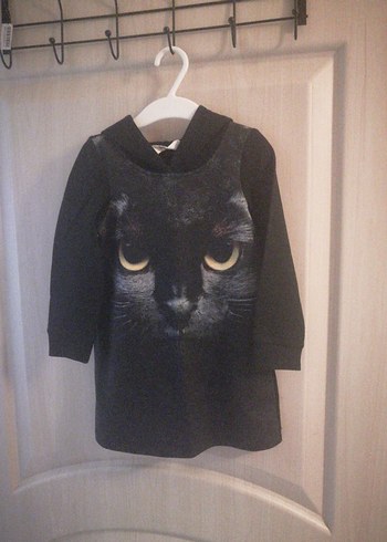 Siyah Gotik Kedi Sweet Elbise - Görsel 2