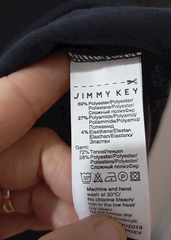 Gri Siyah Baskılı Hamile Uzun Kollu Tişört - Görsel 3