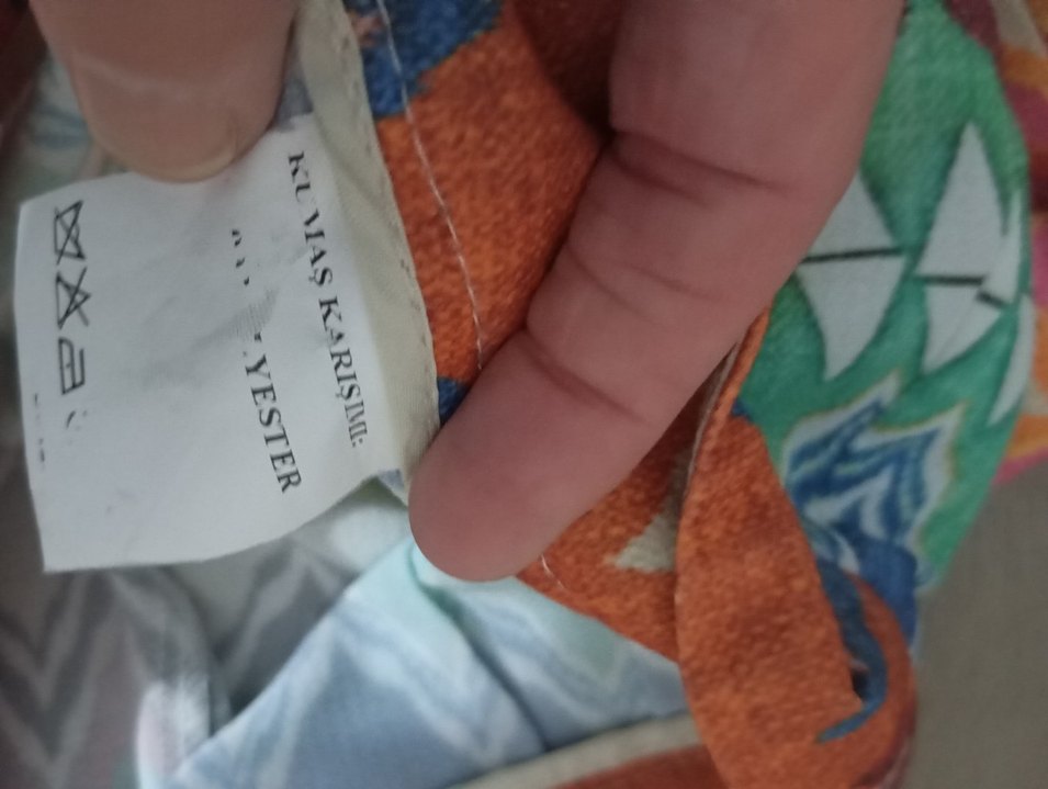 Bohem Çok Renkli Piliseli Uzun Kumaş Pantolon - Görsel 5