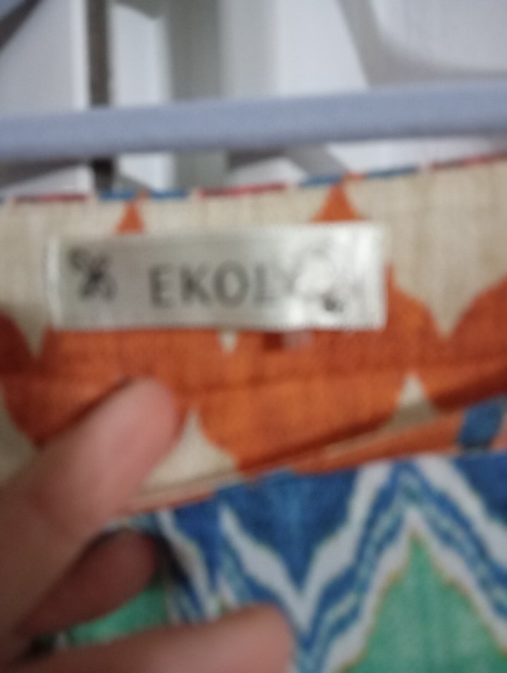 Bohem Çok Renkli Piliseli Uzun Kumaş Pantolon - Görsel 3