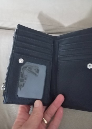 Fermuarlı Siyah Kadın Cüzdanı - Görsel 2