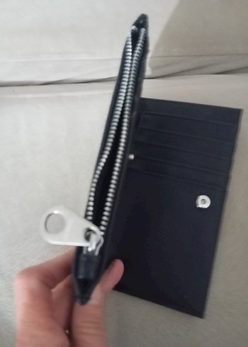 Fermuarlı Siyah Kadın Cüzdanı - Görsel 4