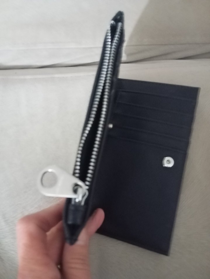 Fermuarlı Siyah Kadın Cüzdanı - Görsel 4