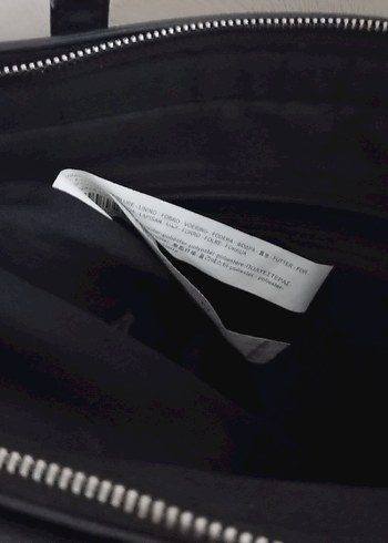 Siyah Deri Kadın Çanta Tokalı - Görsel 3