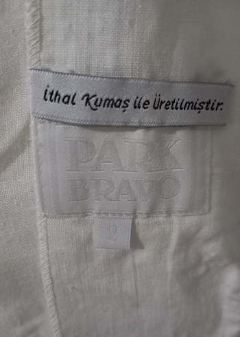 Düğmeli Beyaz Keten Kadın Blazer Ceket - Görsel 6