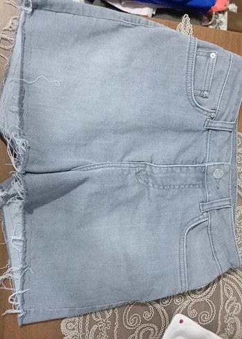 s Beden Gri Baskılı Kadın Midi Boy Kot Pantolon