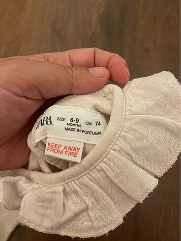 6-9 Ay Beden ten rengi Renk Zara bebek üst