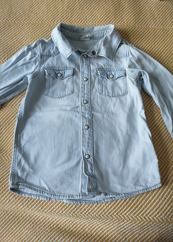 Erkek Çocuk Gri Denim Gömlek H&M