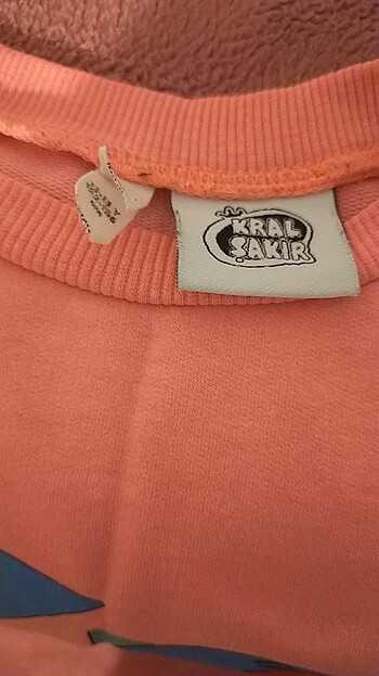 12-13 Yaş Beden 12 13yaş kral şakir kız çocuk sweatshirt