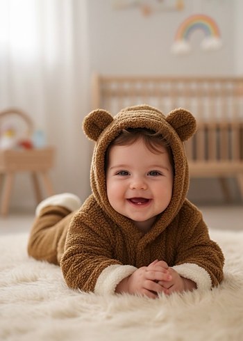 Yumuşacık Peluş Bebek Tulumu - Görsel 2