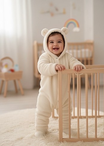 Yumuşacık Peluş Bebek Tulumu - Görsel 5