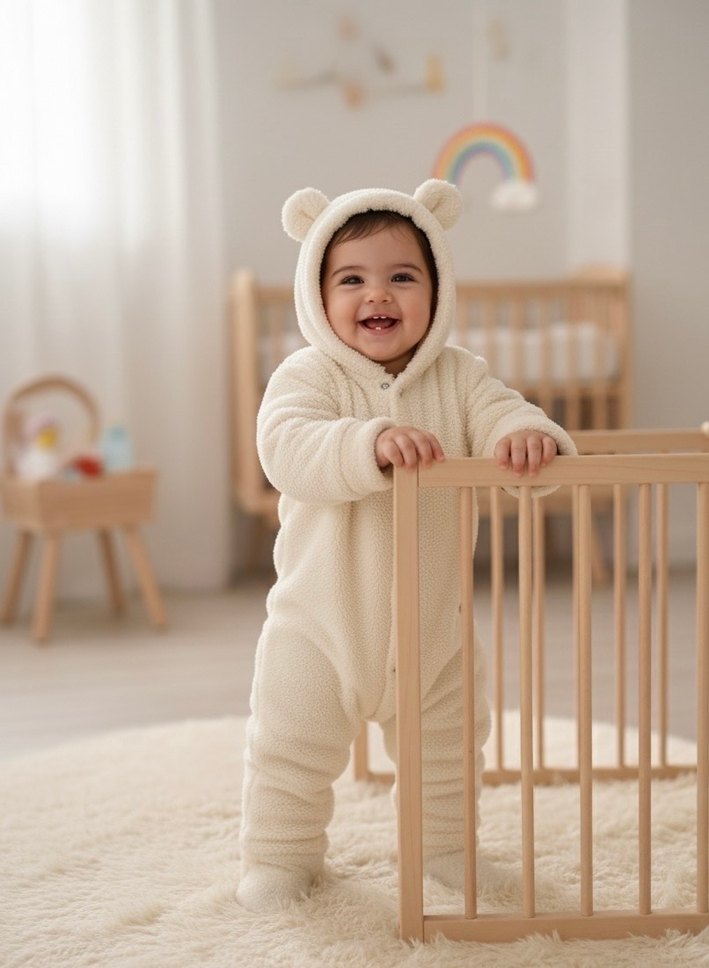 Yumuşacık Peluş Bebek Tulumu - Görsel 5