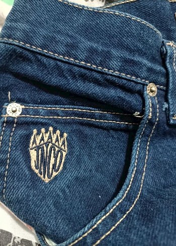 Gevşek Kesim Lacivert Kadın Jean - Görsel 4