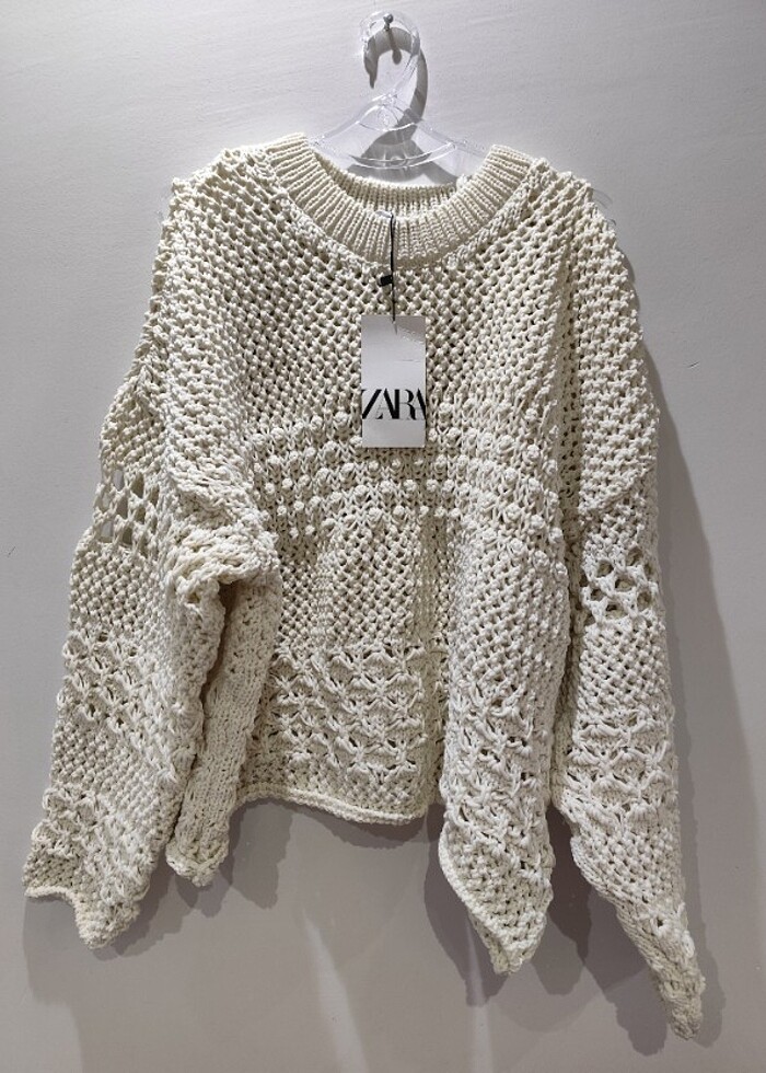 Zara L Beden Fileli Kazak  - Görsel 4