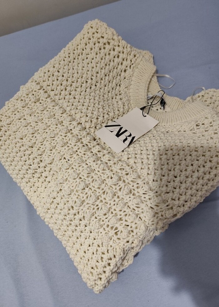 Zara L Beden Fileli Kazak  - Görsel 5