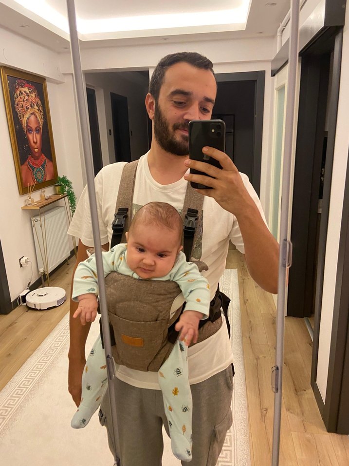 Kahverengi Bebek Taşıyıcı , Bebek Kanguru - Görsel 5