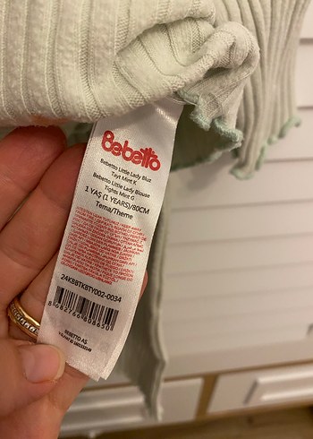 Nakışlı Beyaz Örgü Bebek Kız Takım - Görsel 6