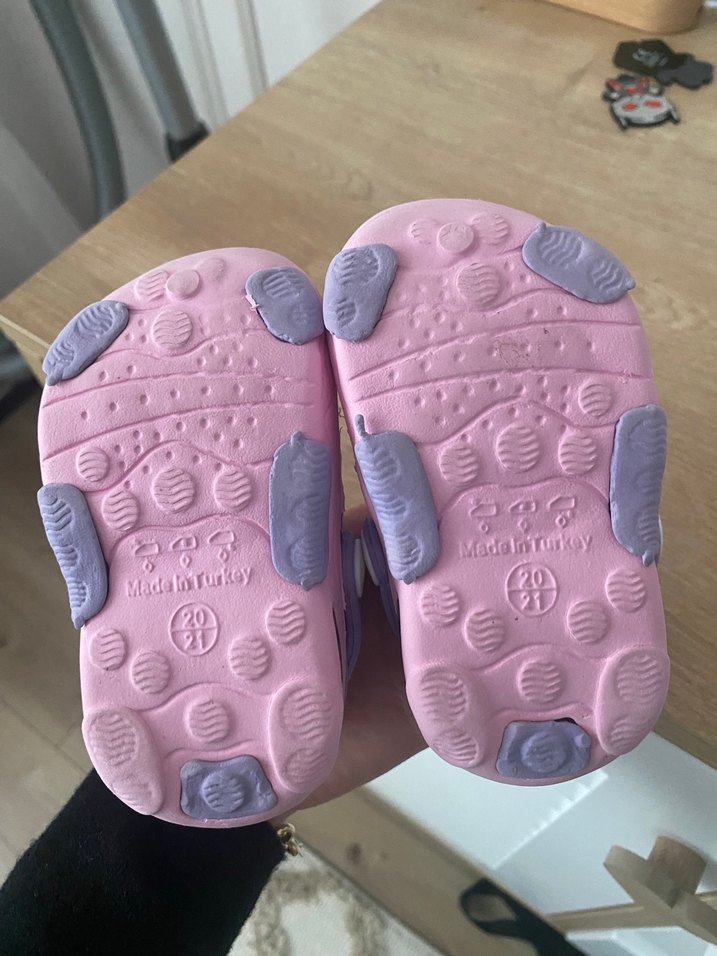 Kız Çocuk Pembe crocs Terlik 20-21 no - Görsel 2