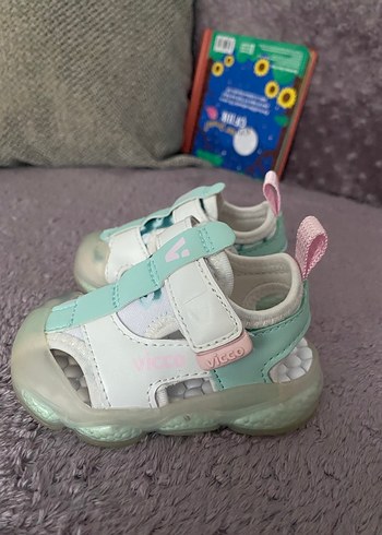 19 no Kız Çocuk Beyaz Sandalet ViCCO Orijinal - Görsel 2