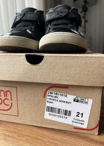 Gerçek deri Kız Çocuk Siyah Cırtlı Bot - Görsel 8