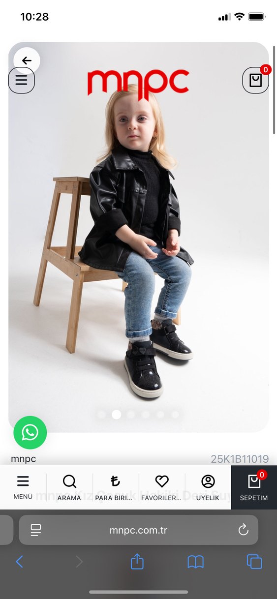 Gerçek deri Kız Çocuk Siyah Cırtlı Bot - Görsel 2