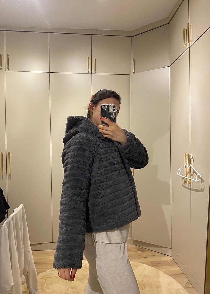 Defacto kürk mont - Görsel 5