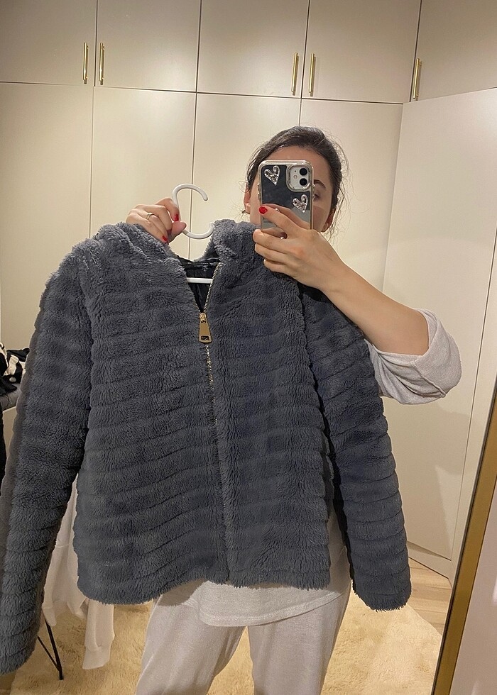 Defacto kürk mont - Görsel 4