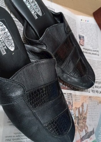 Tokalı Siyah Yılan Desenli Erkek Ev Terliği - Görsel 4