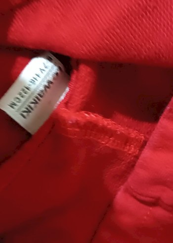 Kırmızı Kapüşonlu Erkek Sweatshirt - Görsel 5