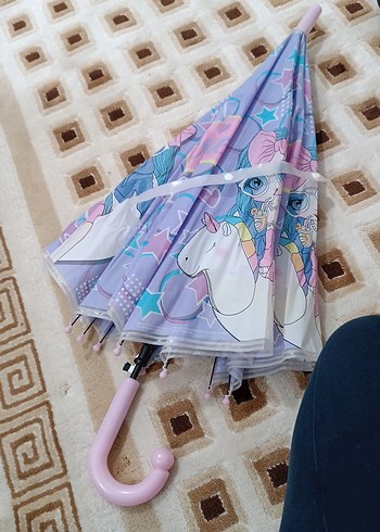 Beden Mor Pastel Pilili Kadın Şemsiye