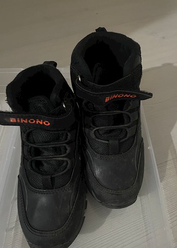 32 Beden siyah Renk Erkek Çocuk Siyah Biker Bot Velcro