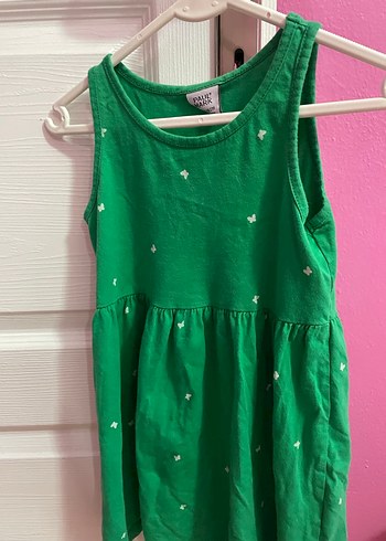 Kolsuz Yeşil Kız Çocuk Elbisesi - Görsel 4