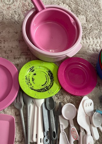 Renkli Plastik Oyuncak Mutfak Seti - Görsel 2