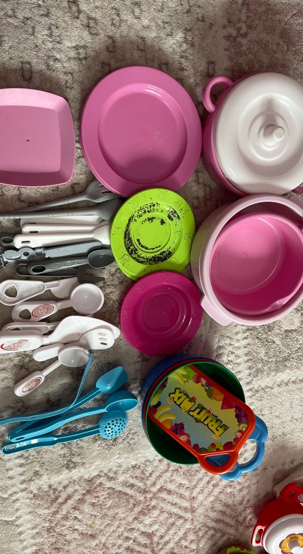 Renkli Plastik Oyuncak Mutfak Seti - Görsel 4