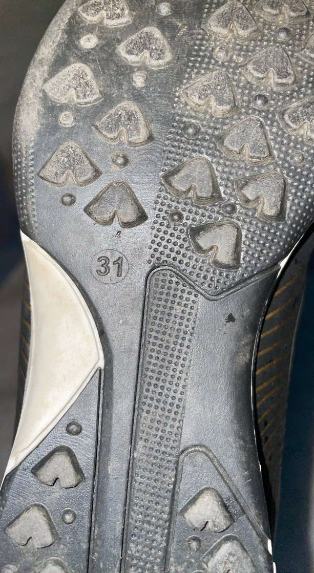 Siyah Erkek Futbol Ayakkabısı Velcro - Görsel 3