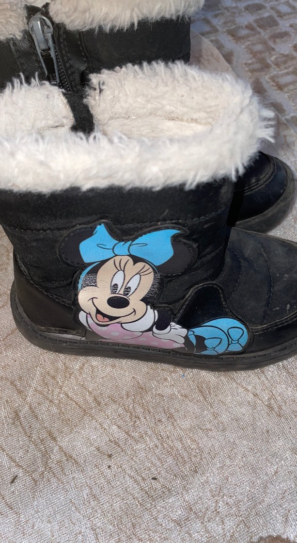 Kız  Çocuk Siyah Kürklü Bot - Görsel 2