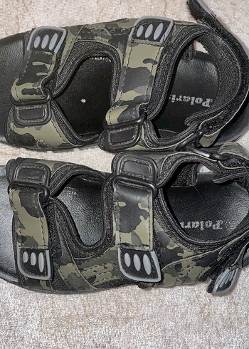 Kamuflaj Desenli Kemerli Erkek Çocuk Sandalet - Görsel 2