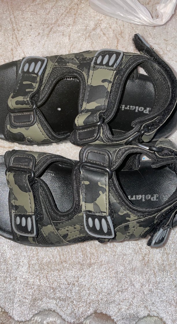 Kamuflaj Desenli Kemerli Erkek Çocuk Sandalet - Görsel 2