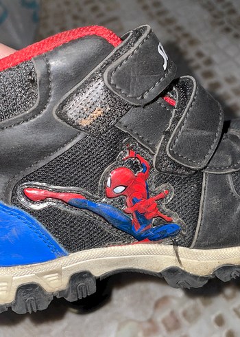 Kırmızı Erkek Çocuk Cırt Cırtlı Street Wear Bot - Görsel 3