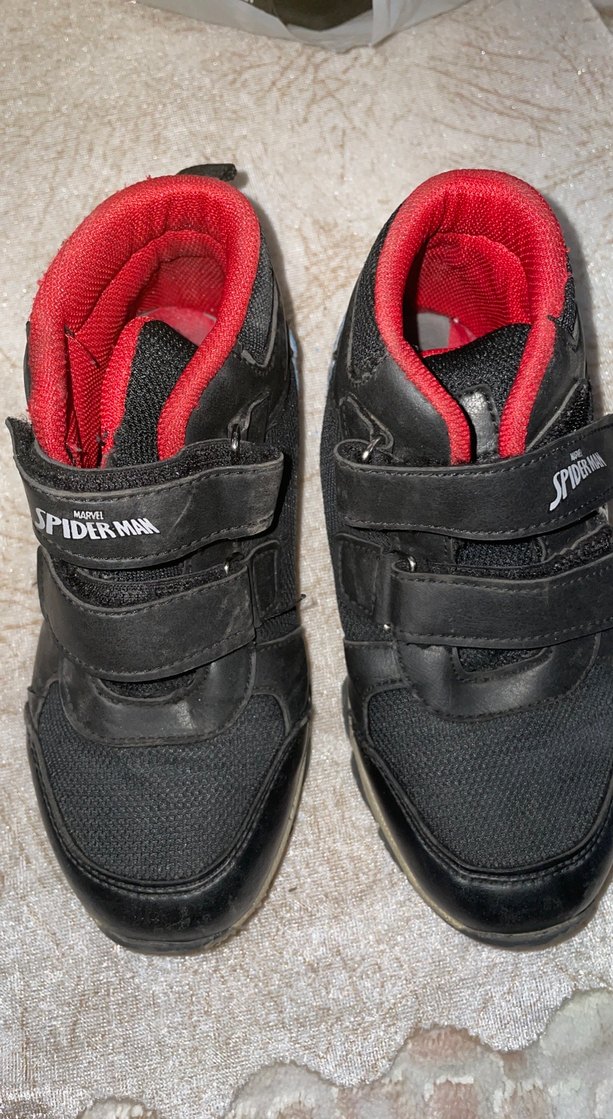 Kırmızı Erkek Çocuk Cırt Cırtlı Street Wear Bot - Görsel 2