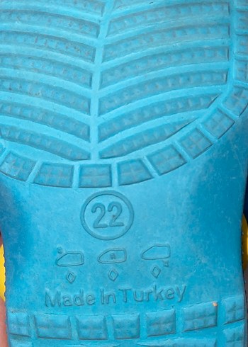 Mavi Sarı Tokalı Erkek Çocuk Terliği - Görsel 2