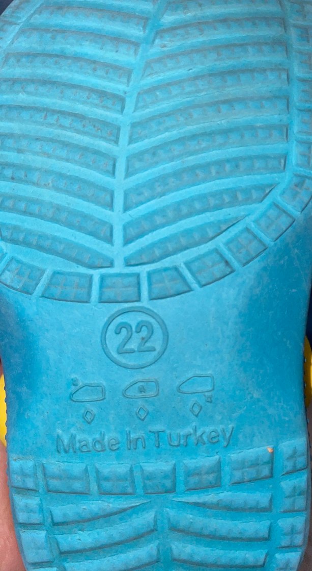 Mavi Sarı Tokalı Erkek Çocuk Terliği - Görsel 2