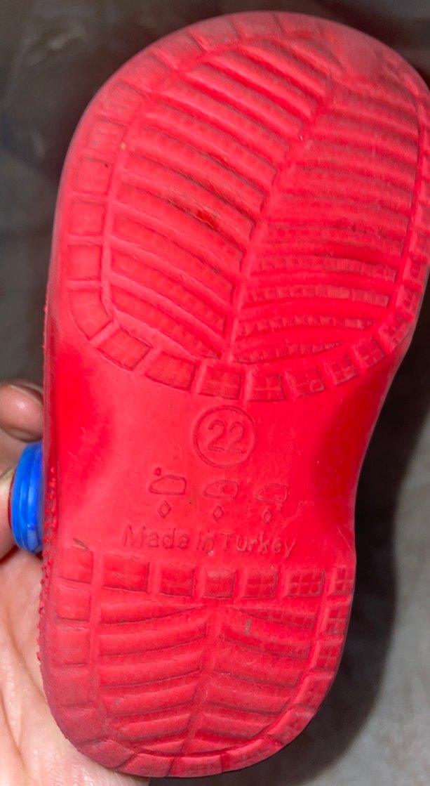 Tokalı Kırmızı-Mavi Erkek Terlik - Görsel 2