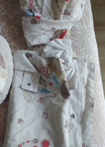  Beden Renk Bebek Puset Örtüsü ve Minderi Seti