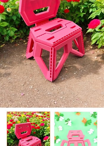 Pembe çocuk sandalyesi - Görsel 5