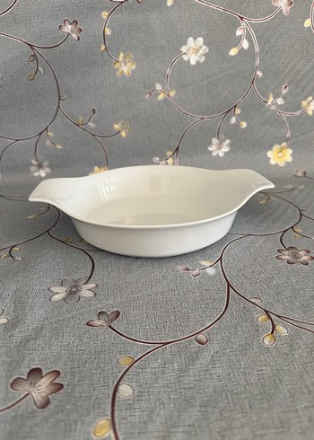 Beyaz Seramik Yuvarlak tava - Görsel 11