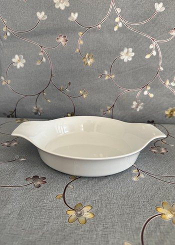 Beyaz Seramik Yuvarlak tava - Görsel 6