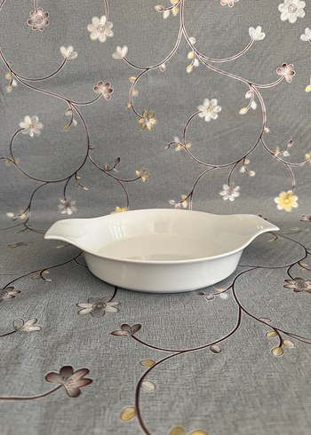 Beyaz Seramik Yuvarlak tava - Görsel 3