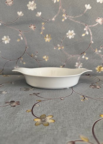 Beyaz Seramik Yuvarlak tava - Görsel 2